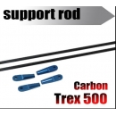 Carbon fiber tail support rod for 500 size