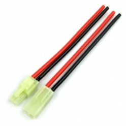 Mini Tamiya and 16AWG Silica Gel Cable L100mm Male+ Female (1Par)