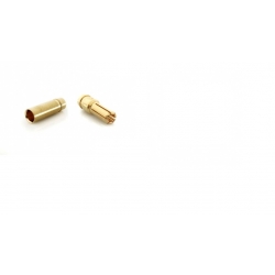 Gold Coated Banana Connector Set 5.0mm ( 1 Par)