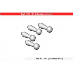 Ball M3 L=11 (stainless steel) (4 pezzi)