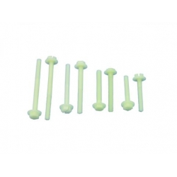 Plstic screws w. washer M6x60mm