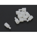 5.6mm x 13mm M3 Nylon Threaded Spacer (10pc) 5.6mm x 13mm M3 Nylon Threaded Spacer (10pc)