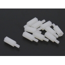 5.6mm x 18mm M3 Nylon Threaded Spacer (10pc) 5.6mm x 18mm M3 Nylon Threaded Spacer (10pc)