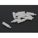 5.6mm x 24mm M3 Nylon Threaded Spacer (10pc) 5.6mm x 24mm M3 Nylon Threaded Spacer (10pc)