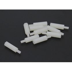 5.6mm x 24mm M3 Nylon Threaded Spacer (10pc)