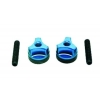 Wing bolts blue M6 A