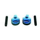 Wing bolts blue M6