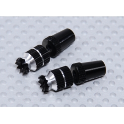 Alloy Anti-Slip TX Control Sticks Short (Futaba TX Black) 