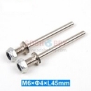 Wheel Shaft Bolt M6×Φ4×45mm 2pcs/set Wheel Shaft Bolt M6×Φ4×45mm 2pcs/set
