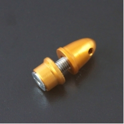 Aluminum Bullet Propeller Adaptor 3.0mm Yellow Color