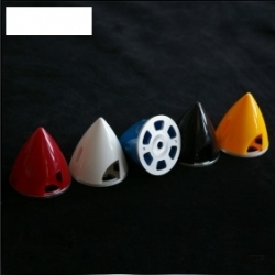 Plastic Spinner with Aluminum Alloy Plate-Red Color  51mm